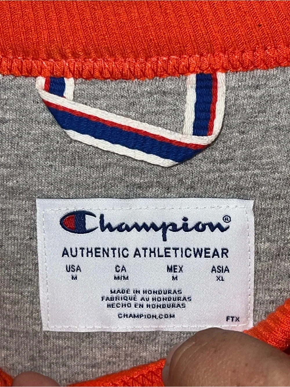 Champion Orange Crewneck Sweatshirt - Men's